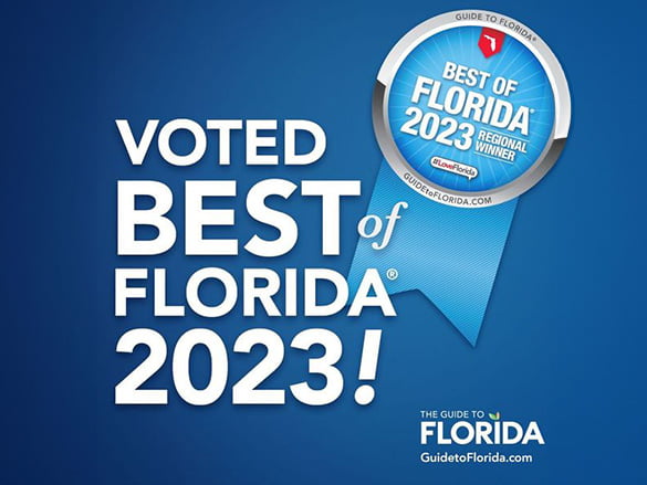 Voted Best of Florida 2023 banner